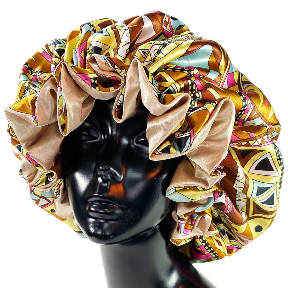 Women Satin Designed Bonnet
