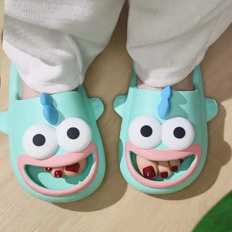 Funny Cartoon Slippers Women Men Summer Shoes