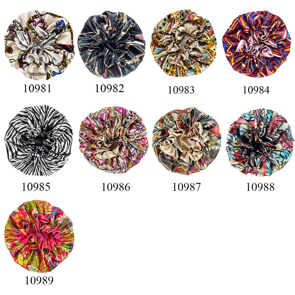 Women Satin Designed Bonnet